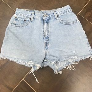 Vintage Levi's high-waisted cutoff shorts